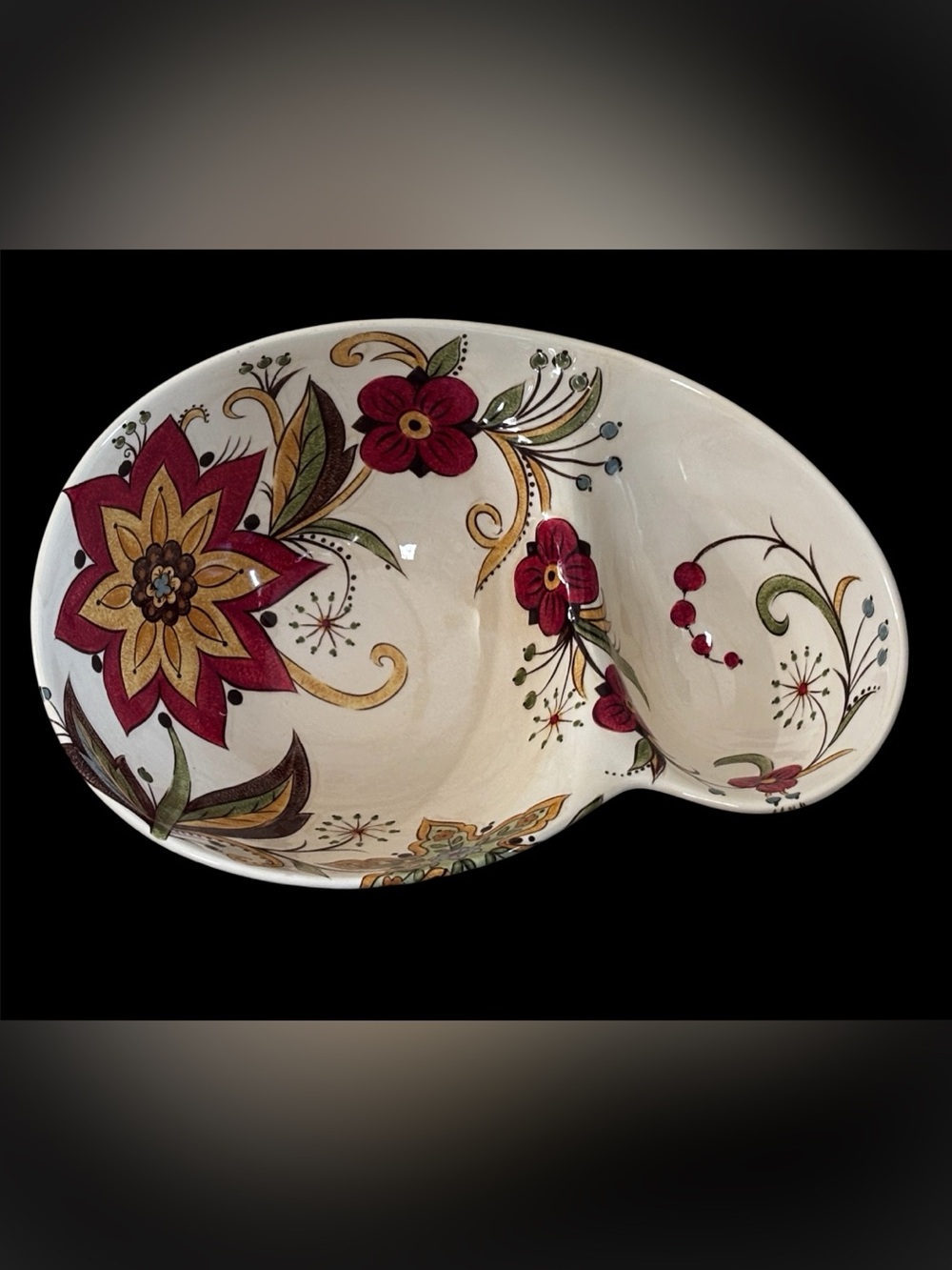 Pier 1 Imports Earthenware Carynthum Chip/Dip/ Serving Dish Bowl Beautiful